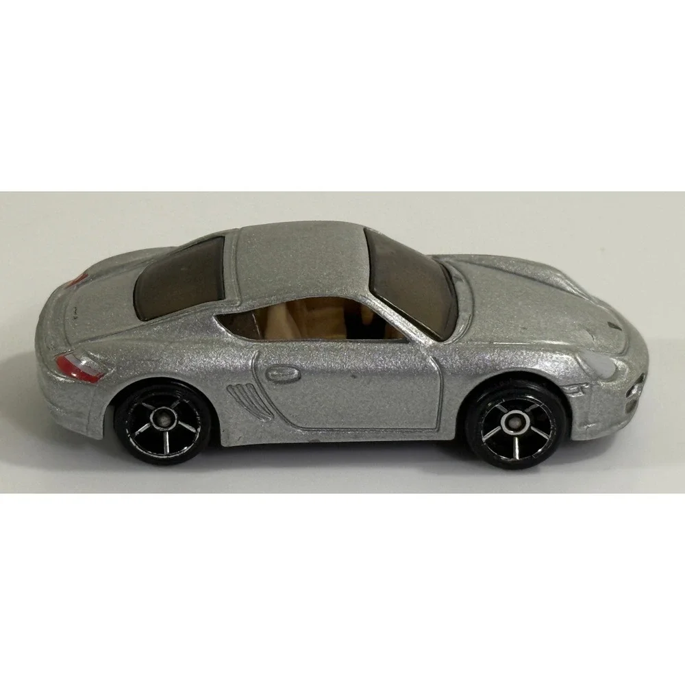 Hot Wheels Porsche Cayman S Kids 1:64 Silver Die-Cast Car Metallic Toy Vehicle
